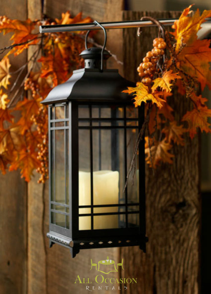 Black metal lanterns small
