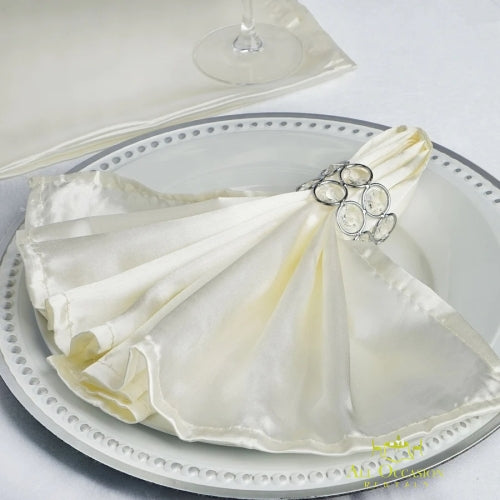 Satin Napkins Ivery