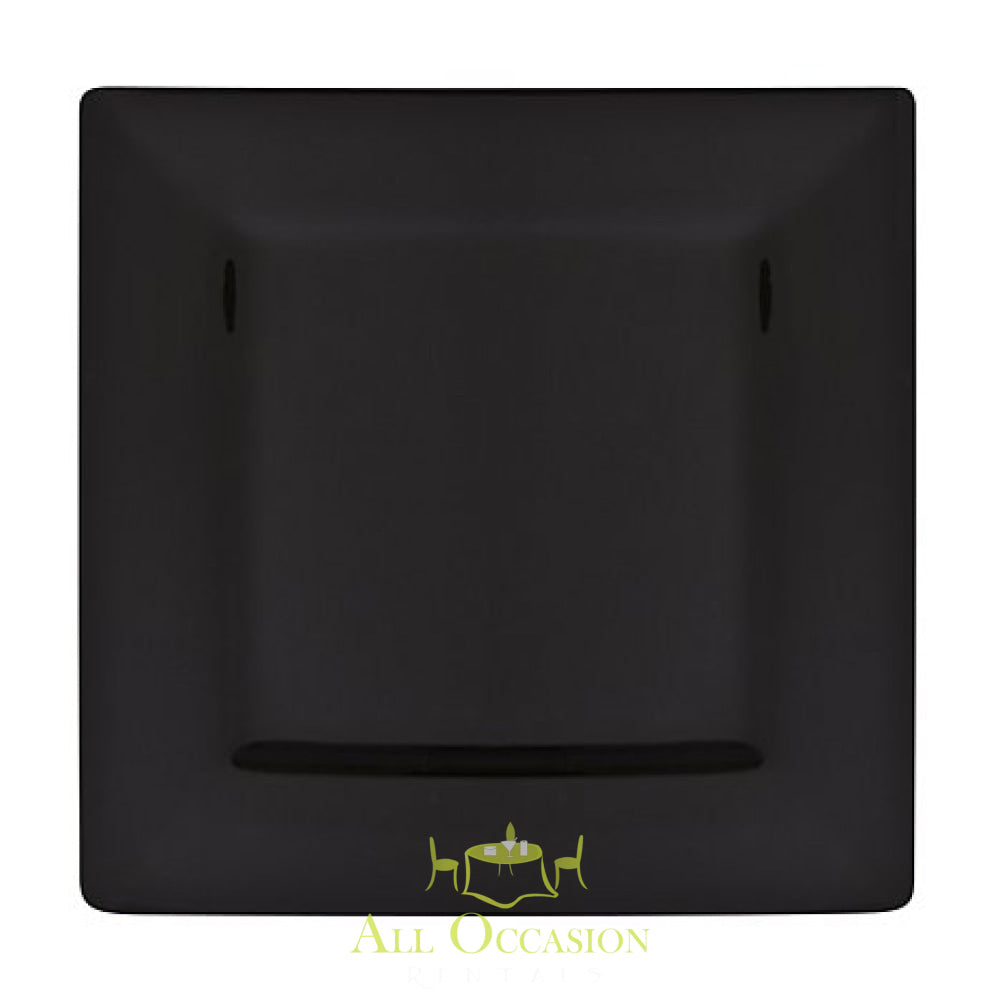 Square Black Charger Plate